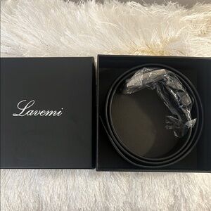 Lavemi Black Leather Belt